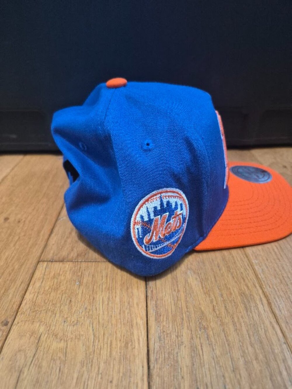Mitchell & Ness New‎ York Mets Oversweep Cap Adult Blue/Orange One Size NEW - Picture 3 of 9